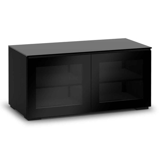 Salamander Designs Oslo 221 Twin-Width AV Cabinet - Wenge/Smoked Glass