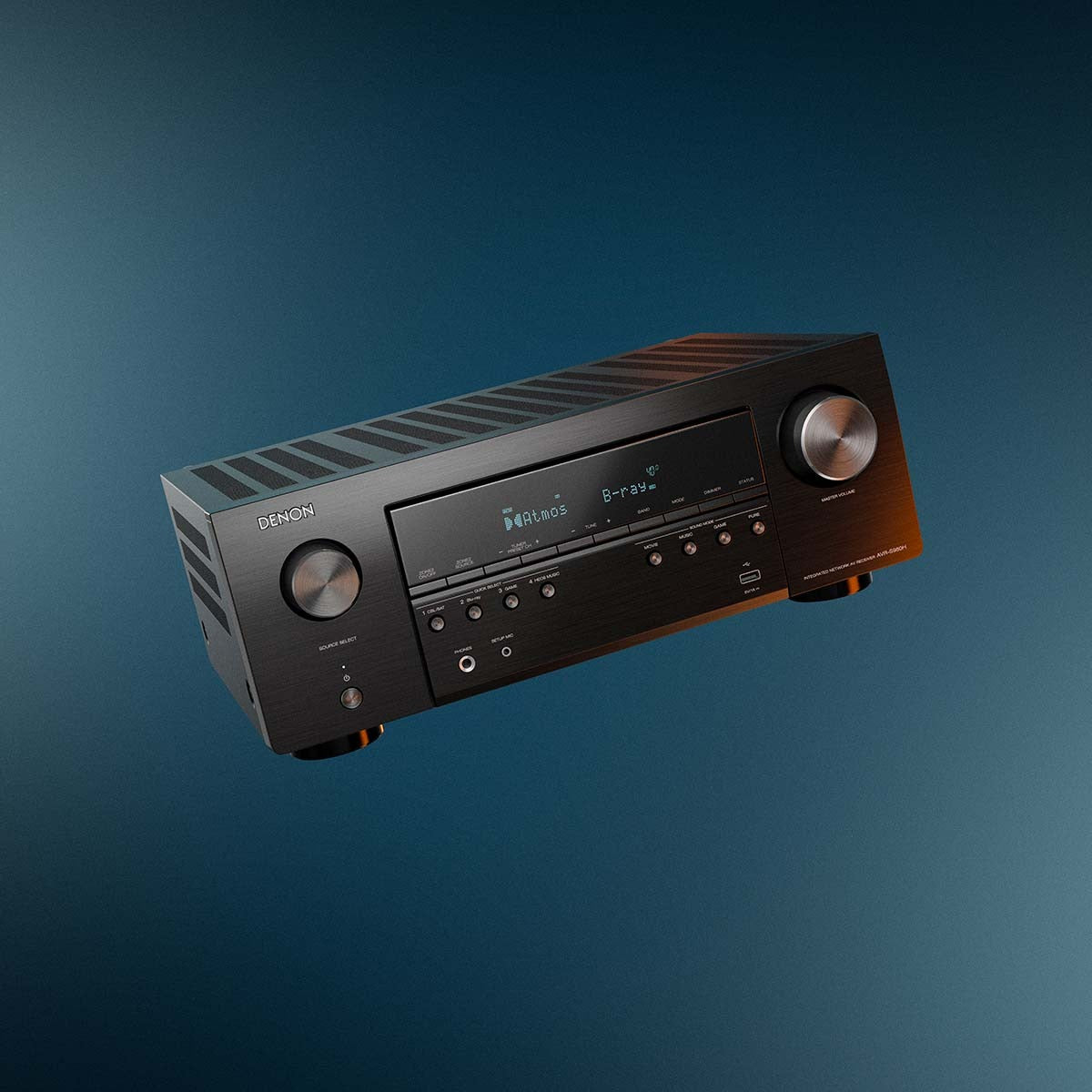 Denon AVR-S980H 7.2 Ch. 90W 4K/8K Dolby Atmos AV Receiver Powered by HEOS