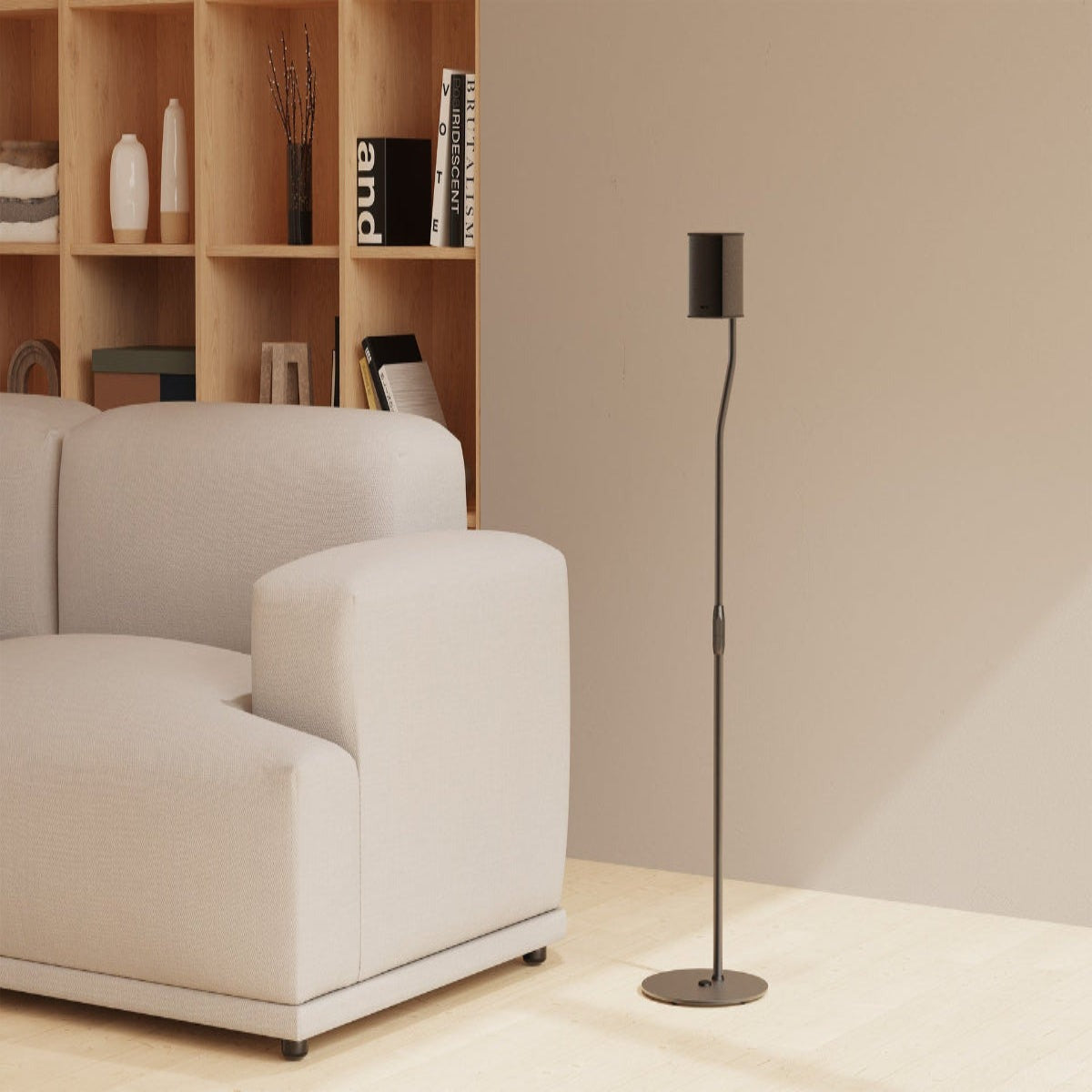 Kanto SLH Universal Height Adjustable Speaker Stands for Satellites up to 9 lbs - Black (Pair)