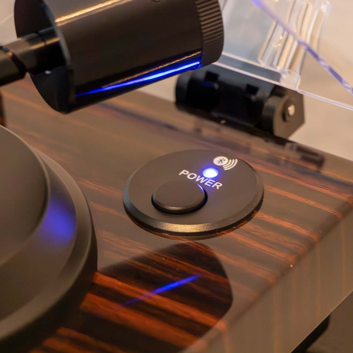 Lenco OPEN BOX LBT-345 Bluetooth Turntable w/Ortofon 2M Red - Walnut - A Grade