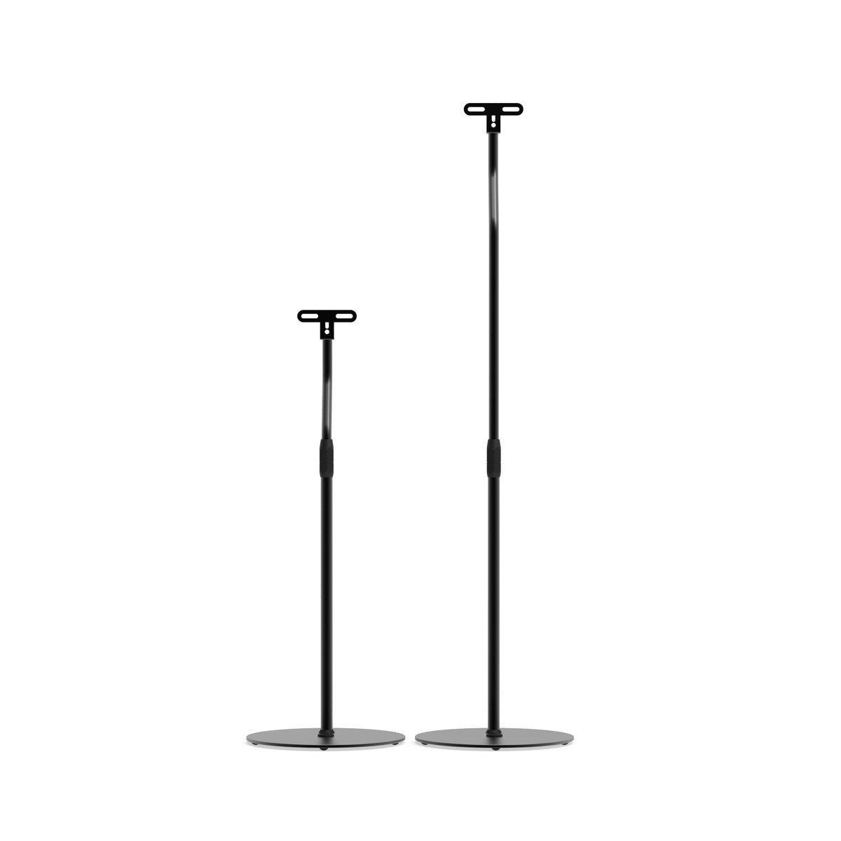 Kanto SLH Universal Height Adjustable Speaker Stands for Satellites up to 9 lbs - Black (Pair)