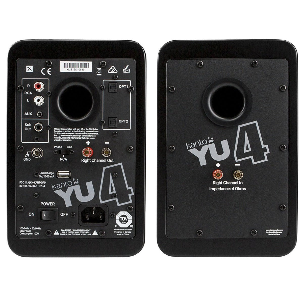 Kanto YU4 Powered Desktop Speakers - Pair
