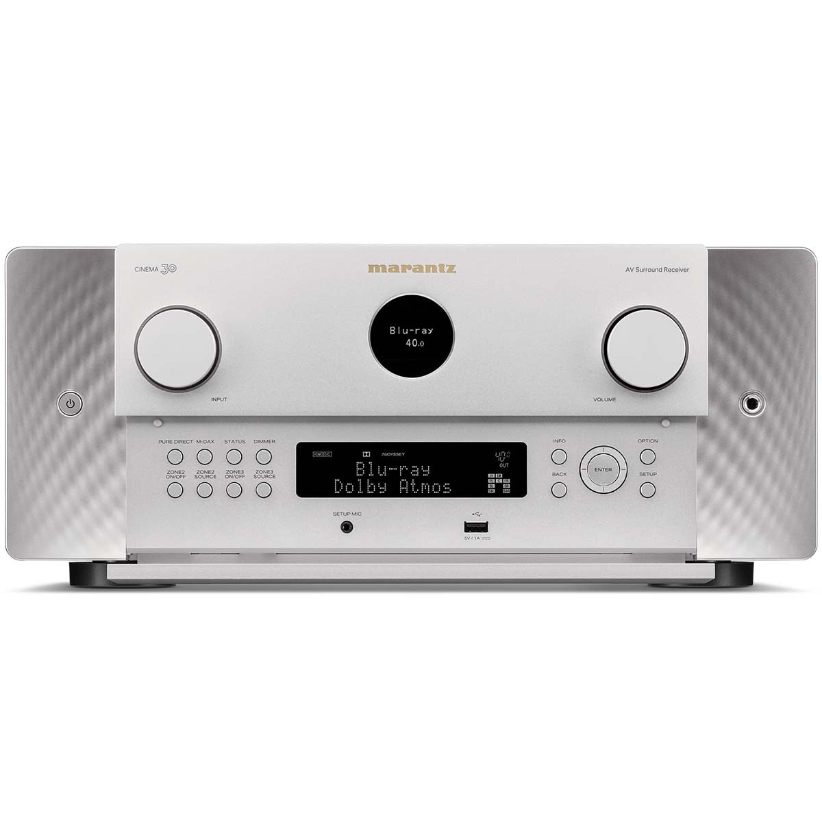 Marantz OPEN BOX CINEMA 30 11.4 Channel Home Theater Receiver - Silver / Gold - A Grade