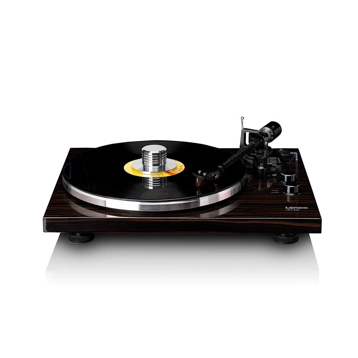 Lenco LBT-345 Bluetooth Turntable w/ Ortofon 2M Red