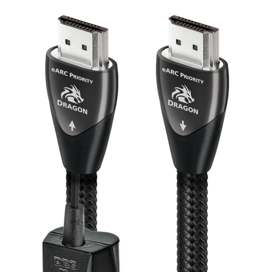 AudioQuest Dragon eARC Priority 2.1 HDMI Cable - 8K/10K Ultra HD, Gaming, High-Speed, 48Gbps, HDR, eARC Priority