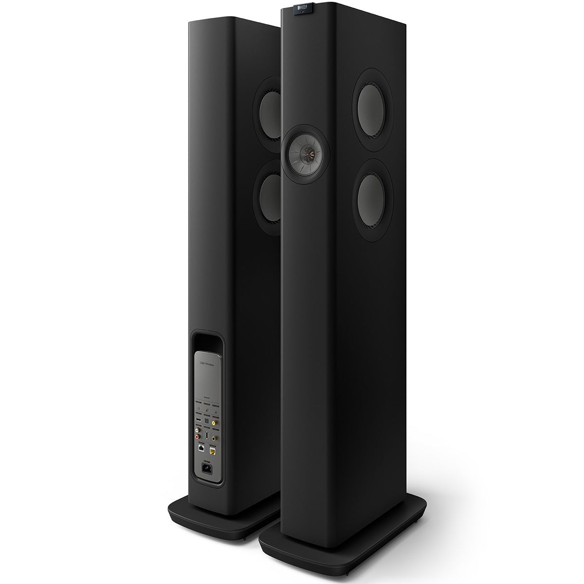 KEF LS60 Wireless Music System - Carbon Black - Pair