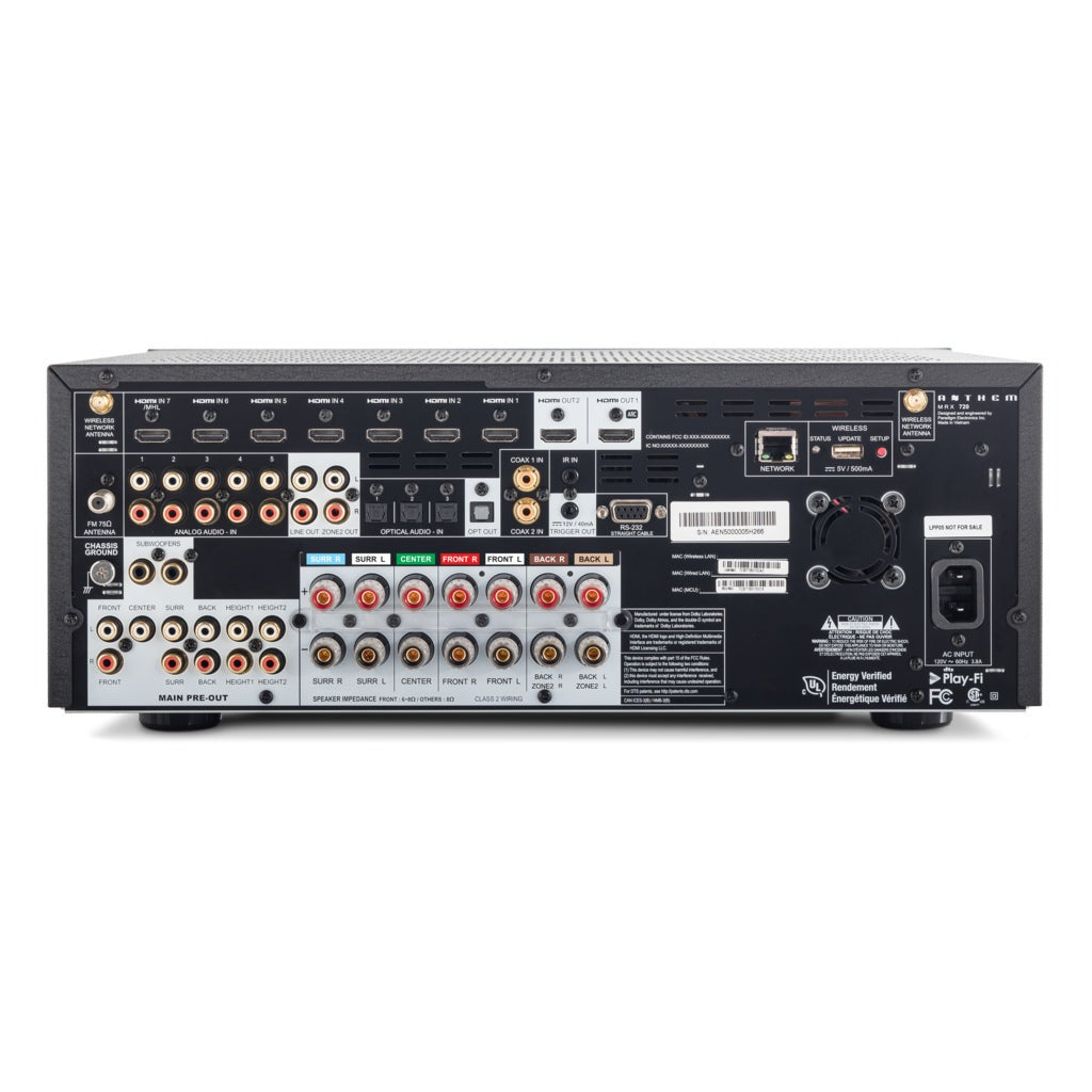 Anthem MRX 720 Multi Channel Receiver - Factory Refurbished