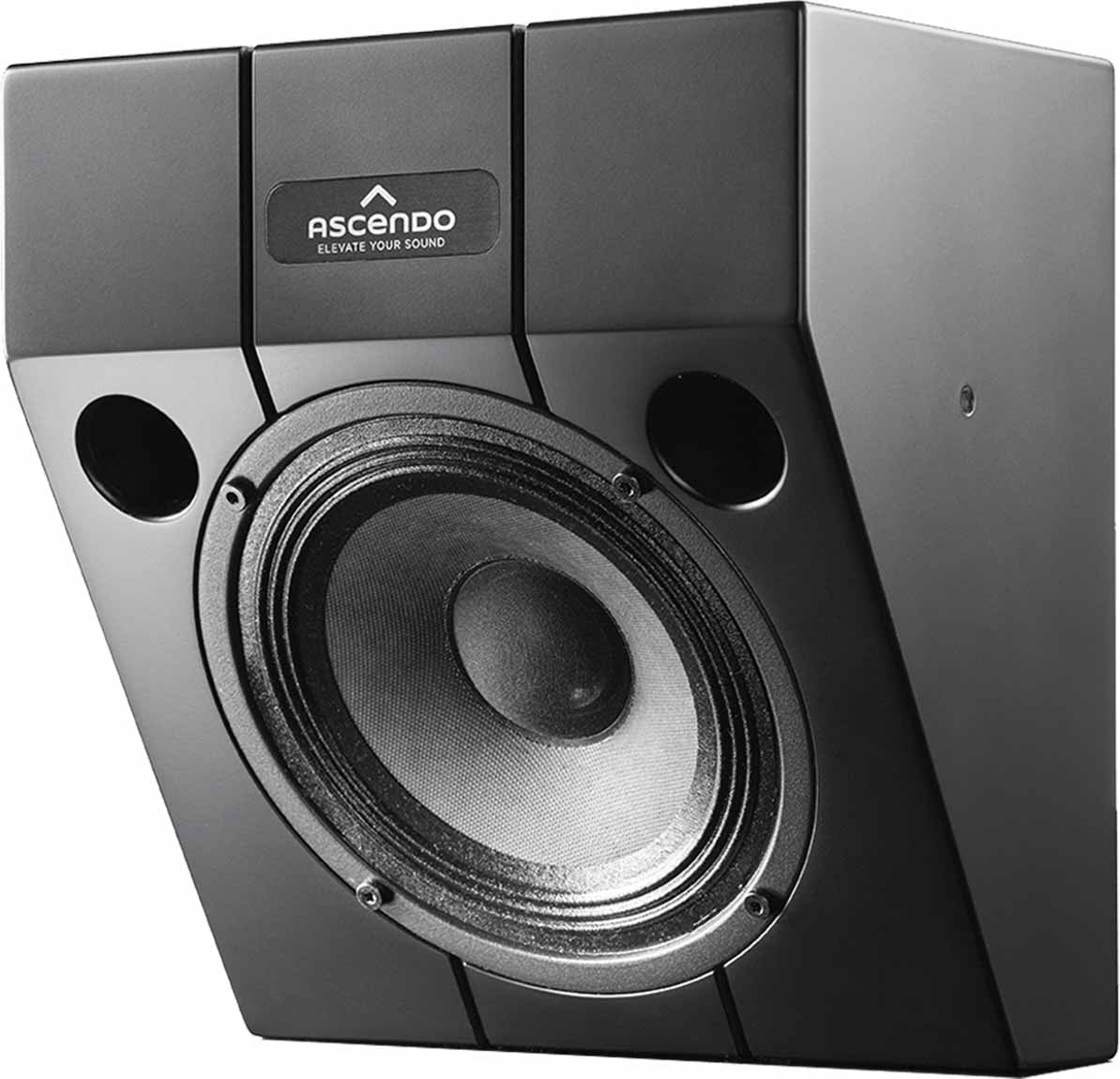 Ascendo Audio The6 Passive Wedge 30 On-Wall Loudspeaker - Black/Black Grille - Each