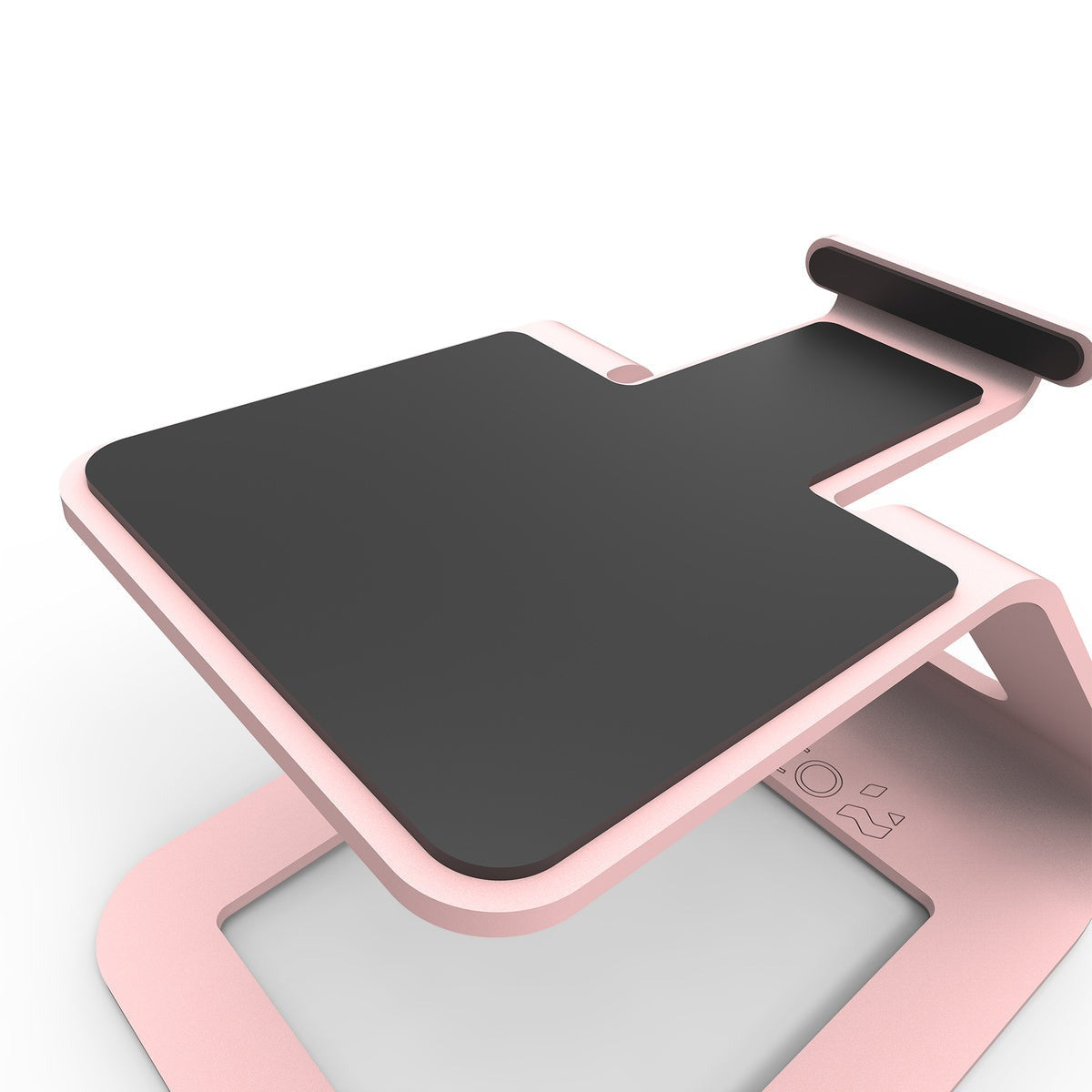 Kanto SE2P Elevated Desktop Speaker Stands for Small Speakers - Pink (Pair)
