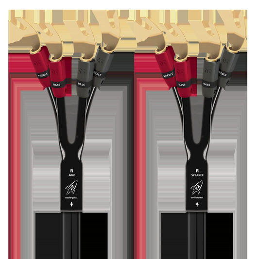 AudioQuest Rocket 22 Single BiWire Termination Pants Termination Pants for Speaker Cables
