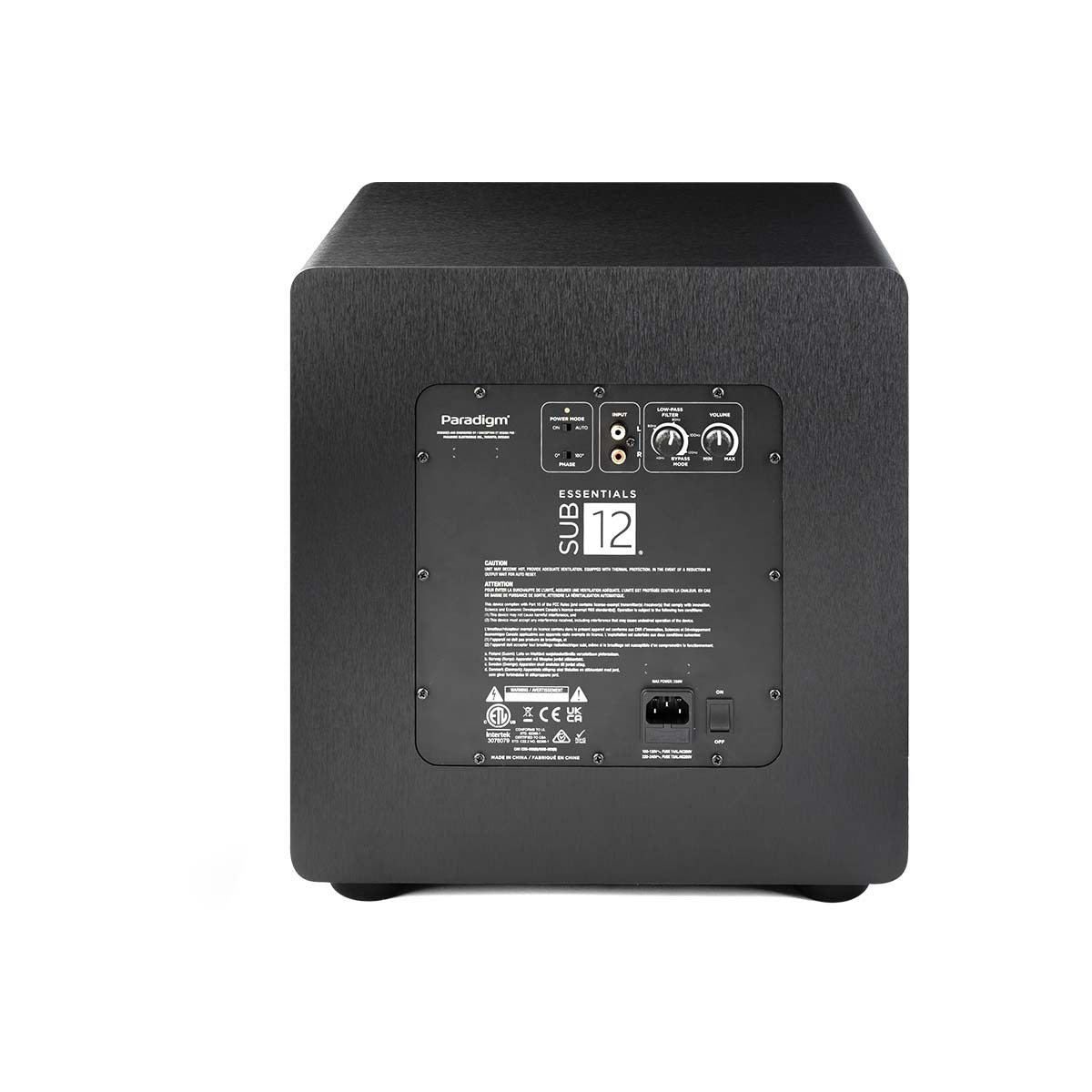Paradigm Essentials Sub 12 Subwoofer - Black