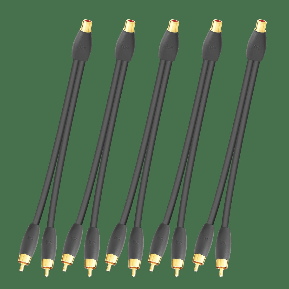 AudioQuest FLX-X F22M RCA Splitter i-Pack 1 x Female RCA > 2 x Male RCA Splitter - Installer 5-Pack