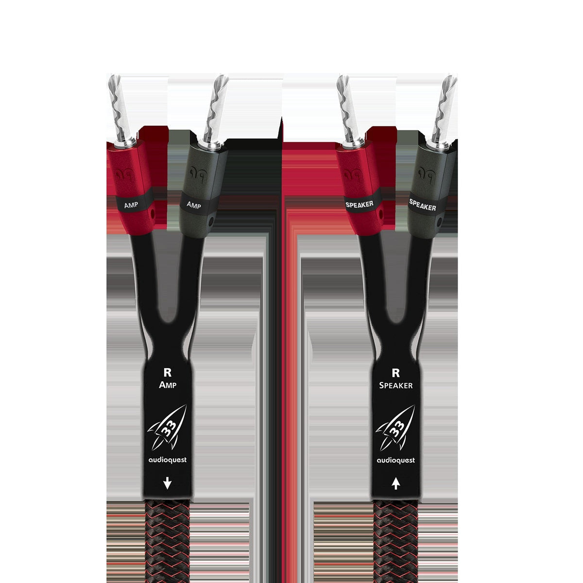 AudioQuest Rocket 33 Full-Range Speaker Cable w/ SureGrip 300 Connectors