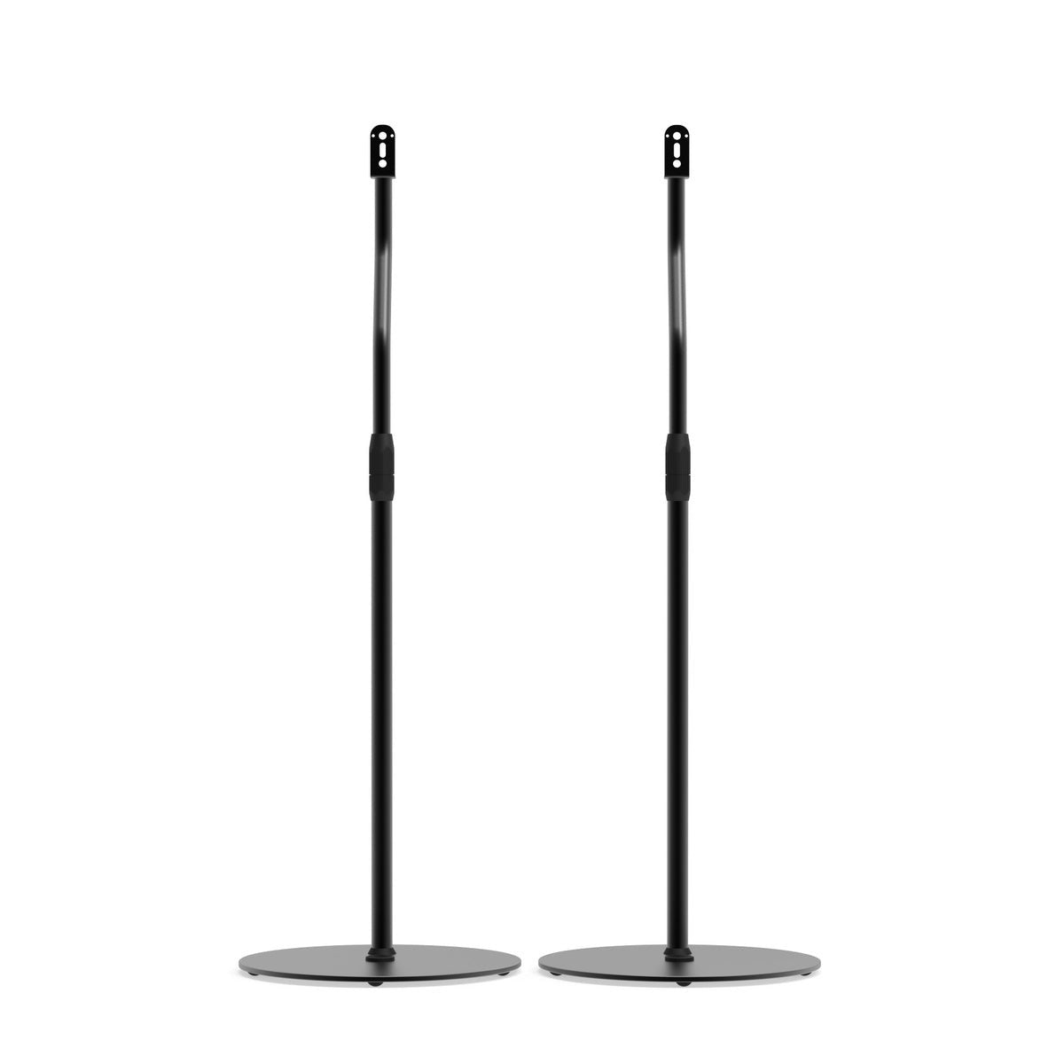 Kanto SLH Universal Height Adjustable Speaker Stands for Satellites up to 9 lbs - Black (Pair)
