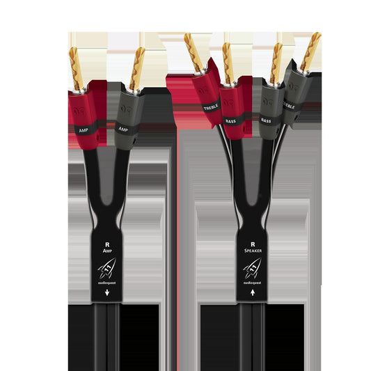 AudioQuest Rocket 11 Single BiAmp Speaker Cable w/ SureGrip 300 Connectors