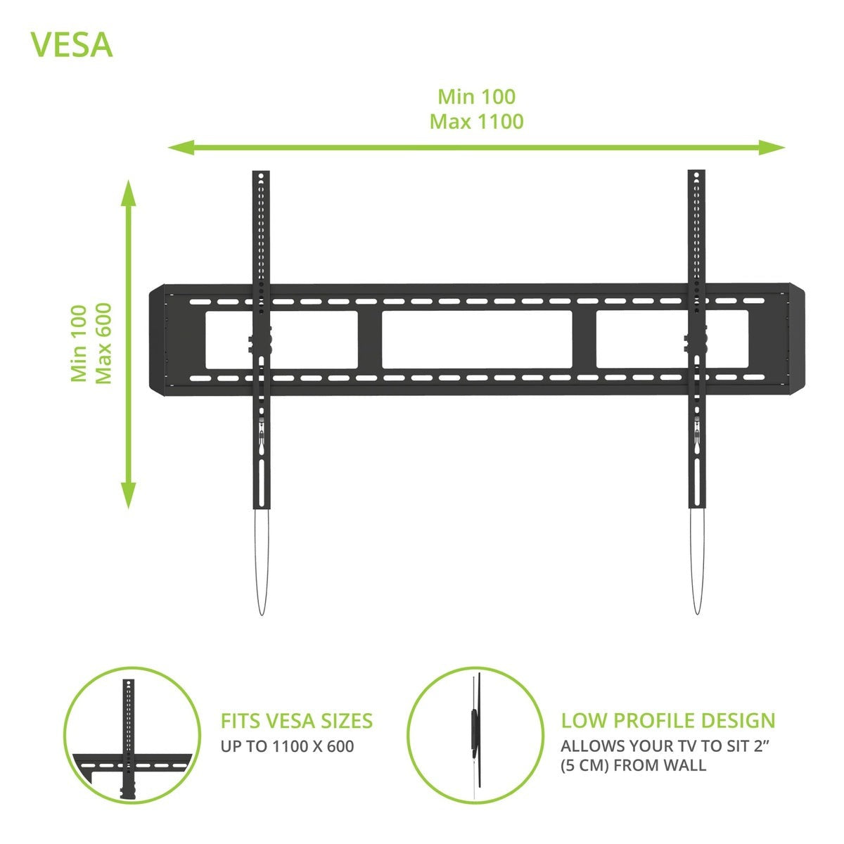 Kanto T6090 Tilting TV Wall Mount for 55" - 120" TVs