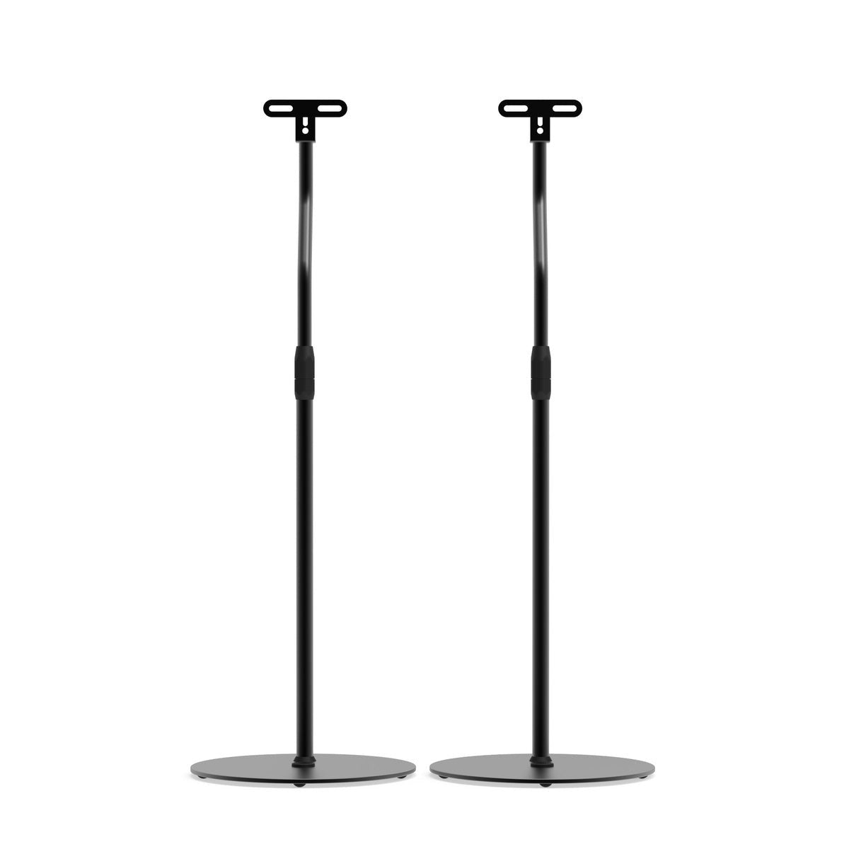 Kanto SLH Universal Height Adjustable Speaker Stands for Satellites up to 9 lbs - Black (Pair)