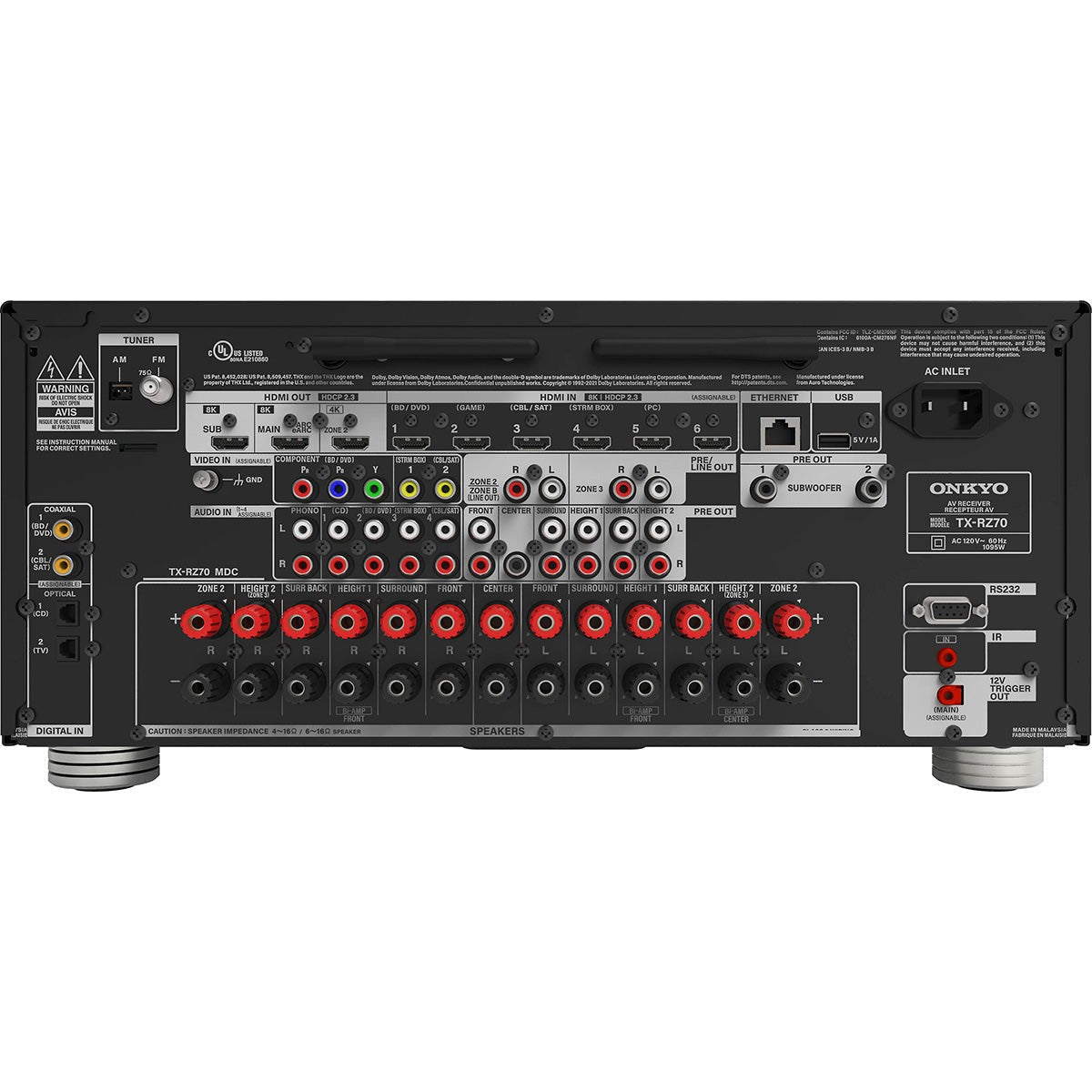 Onkyo TX-RZ70 11.2-Channel Home Theater Receiver Bundle w/ HDMI Cable