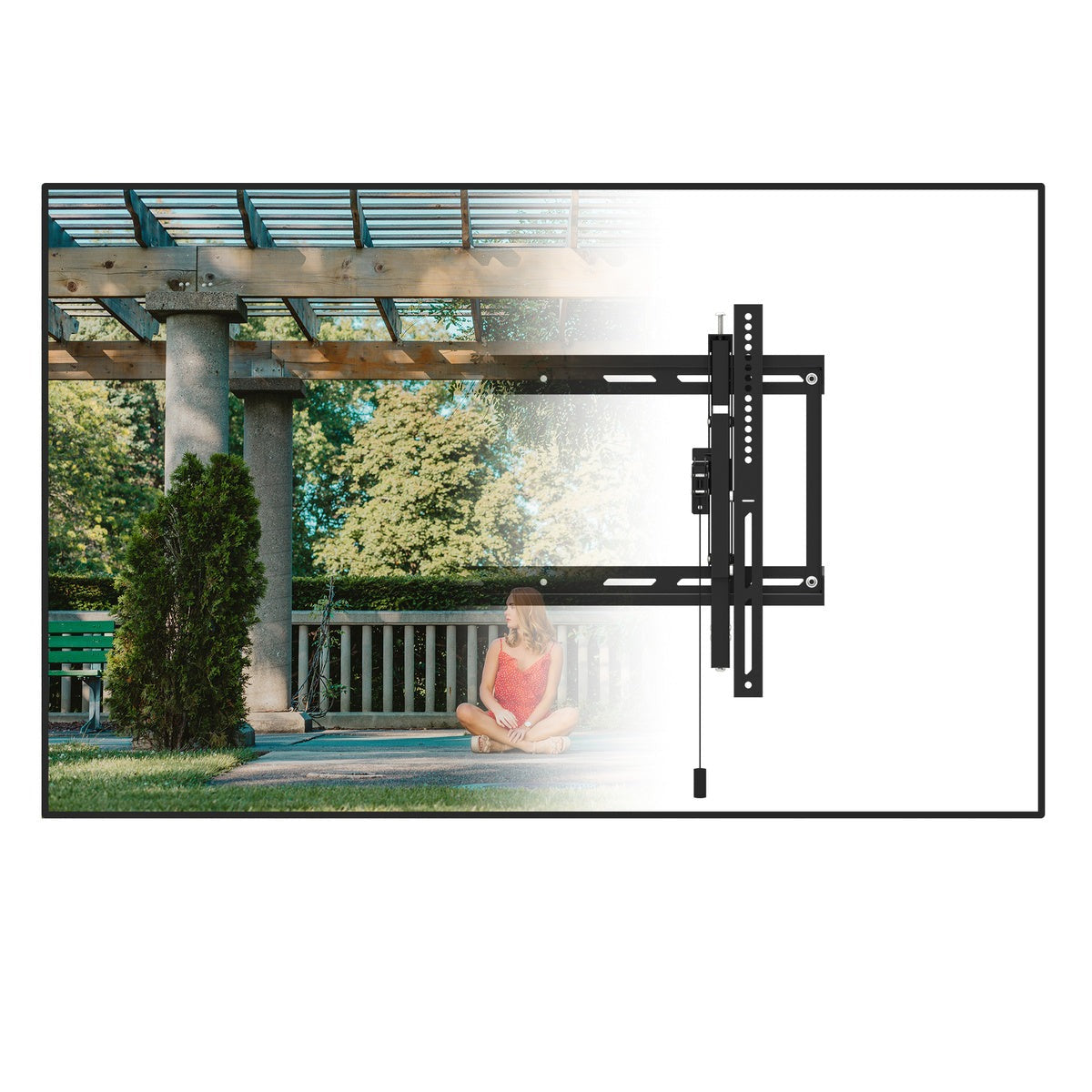 Kanto TE300SG Extendable Tilting Outdoor Weatherproof Locking TV Wall Mount for 45” to 100” TVs