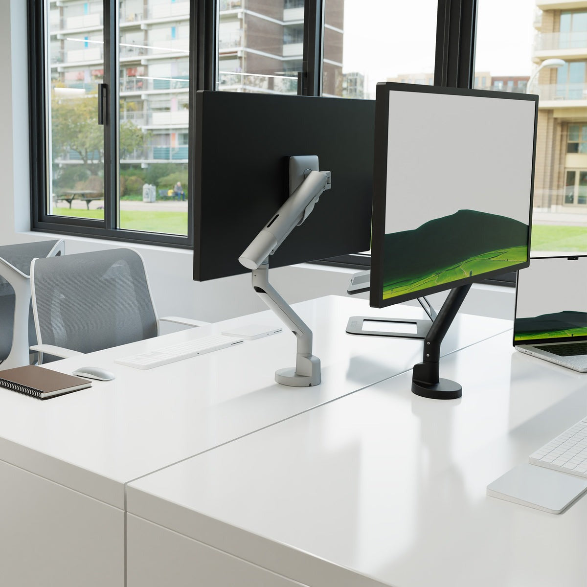 Kanto DM1 Single Monitor Desktop Mount for 17” - 40” Displays