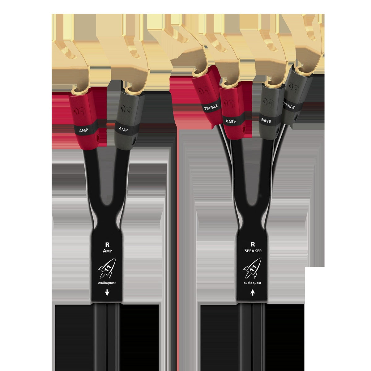 AudioQuest Rocket 11 Single BiWire Speaker Cable w/ SureGrip 300 Connectors