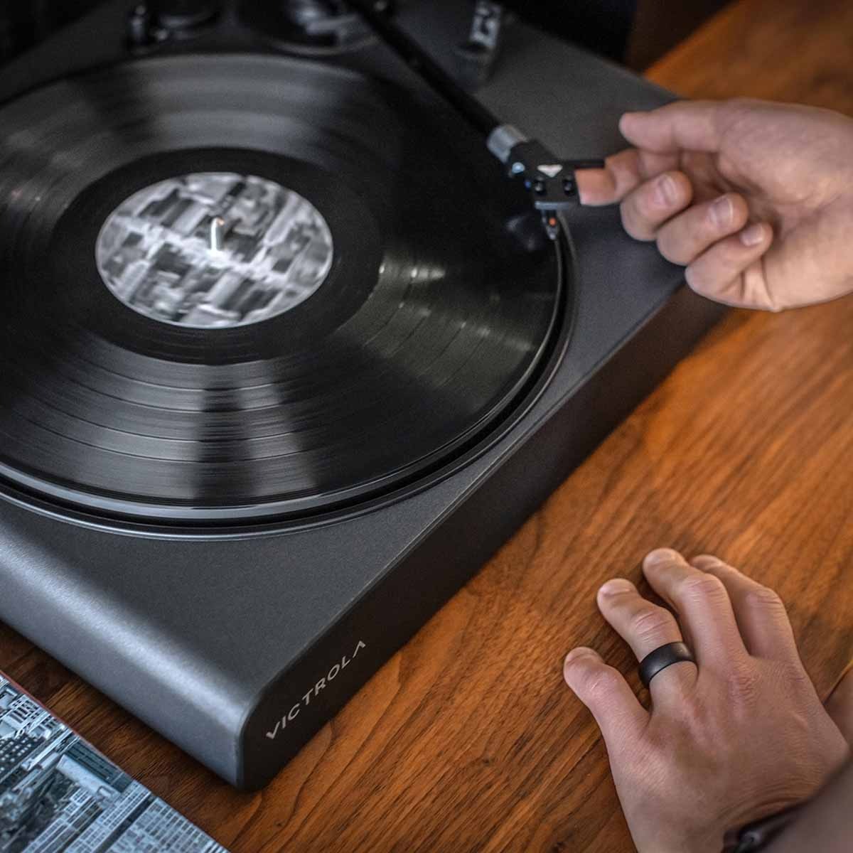 Victrola Stream Onyx Wi-Fi Streaming Turntable - Black