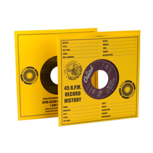 Spin-Clean Yellow Jacket Sleeves