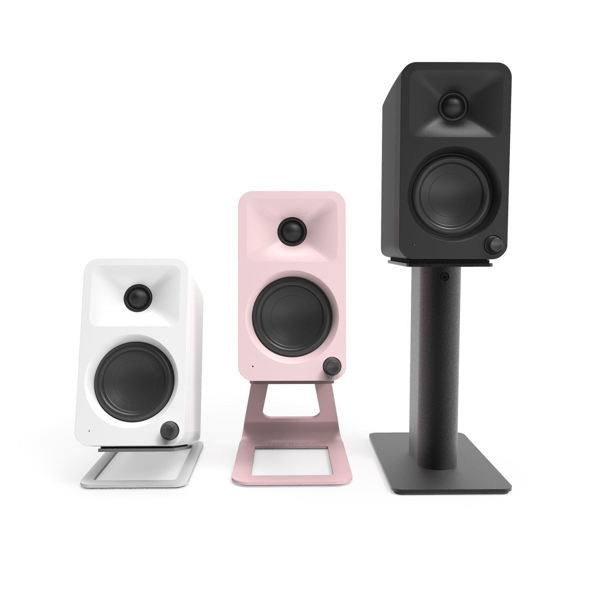 Kanto SE2P Elevated Desktop Speaker Stands for Small Speakers - Pink (Pair)