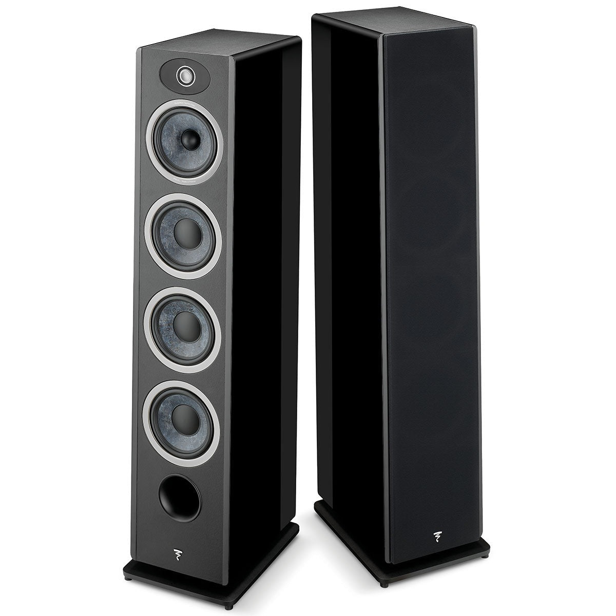 Focal Omada N3 Floor Standing Speaker Black High Gloss - Each