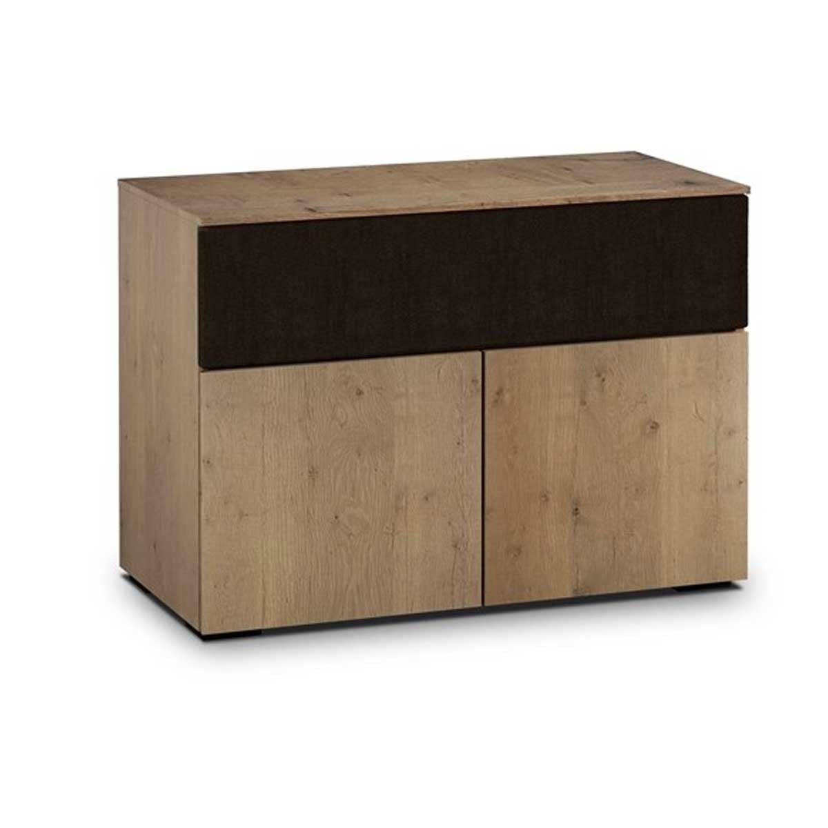 Salamander Designs Lancaster 329 Twin-Width AV Cabinet w/ Center Speaker Opening - Barnboard Oak
