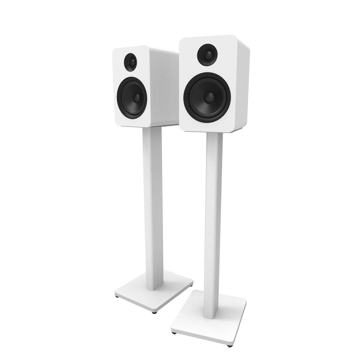 Kanto Universal Bookshelf Speaker Floor Stand - White (Pair)