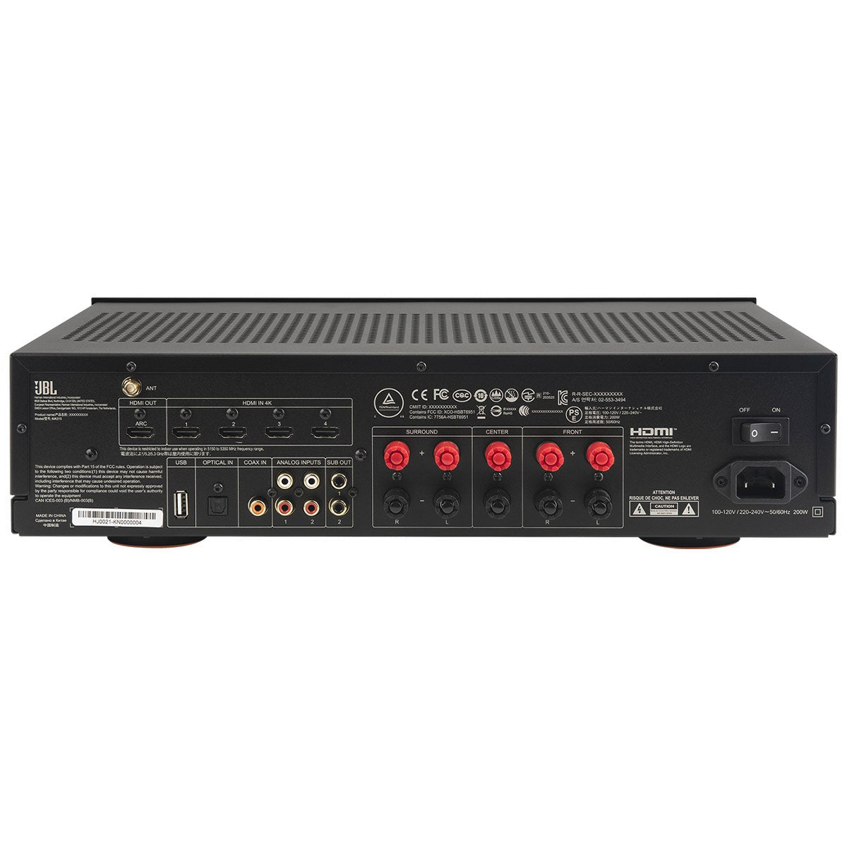 JBL MA310 5.2-Channel 4K AV Receiver