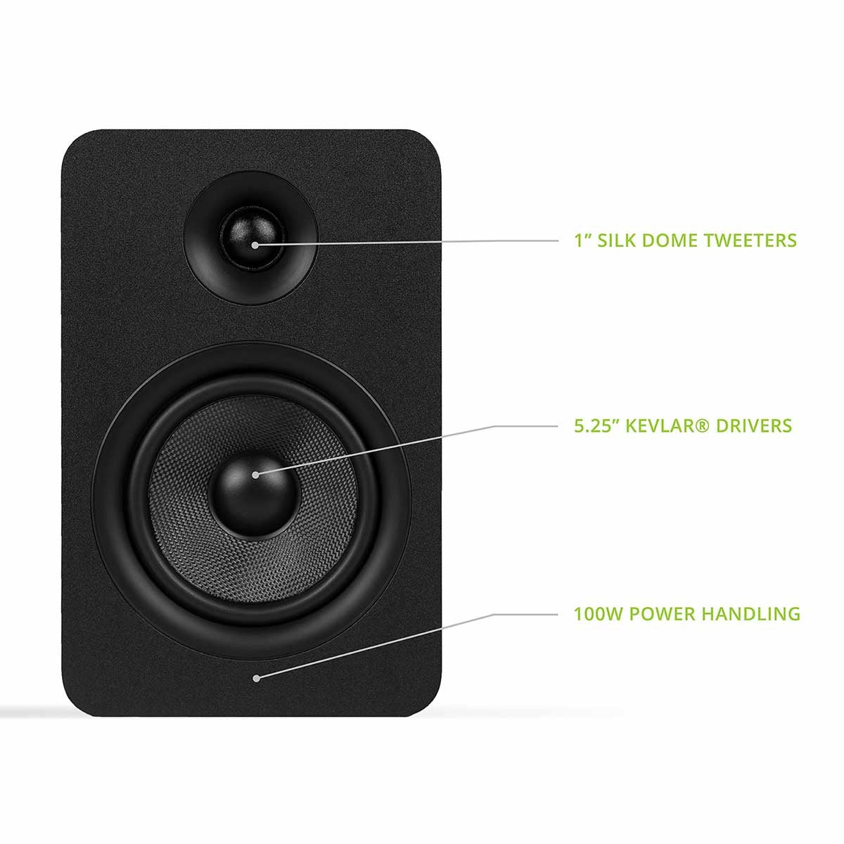 Kanto YU Passive 5.25" Bookshelf Speakers - Pair