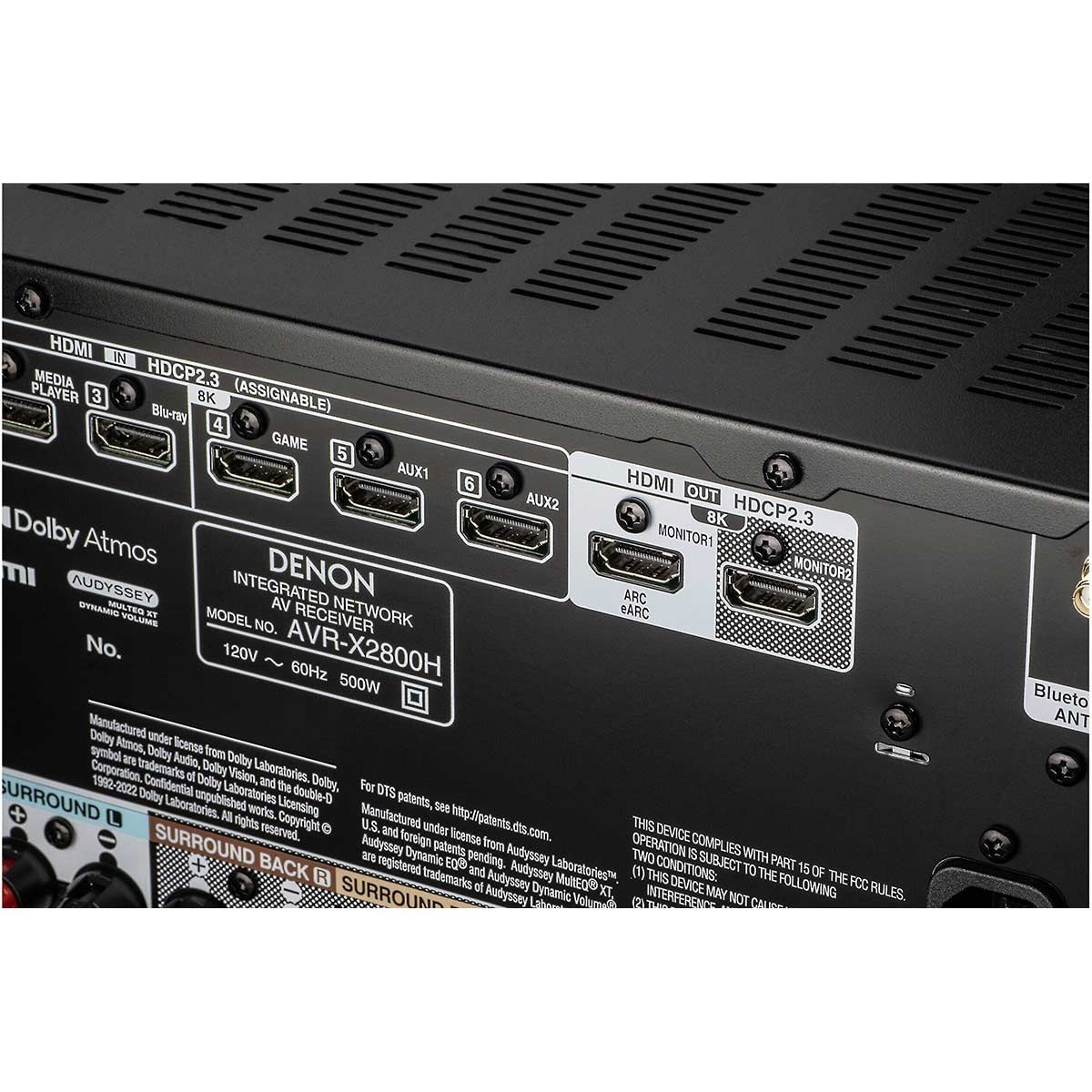 Denon AVR-X2800H 7.2-Channel Home Theater Receiver