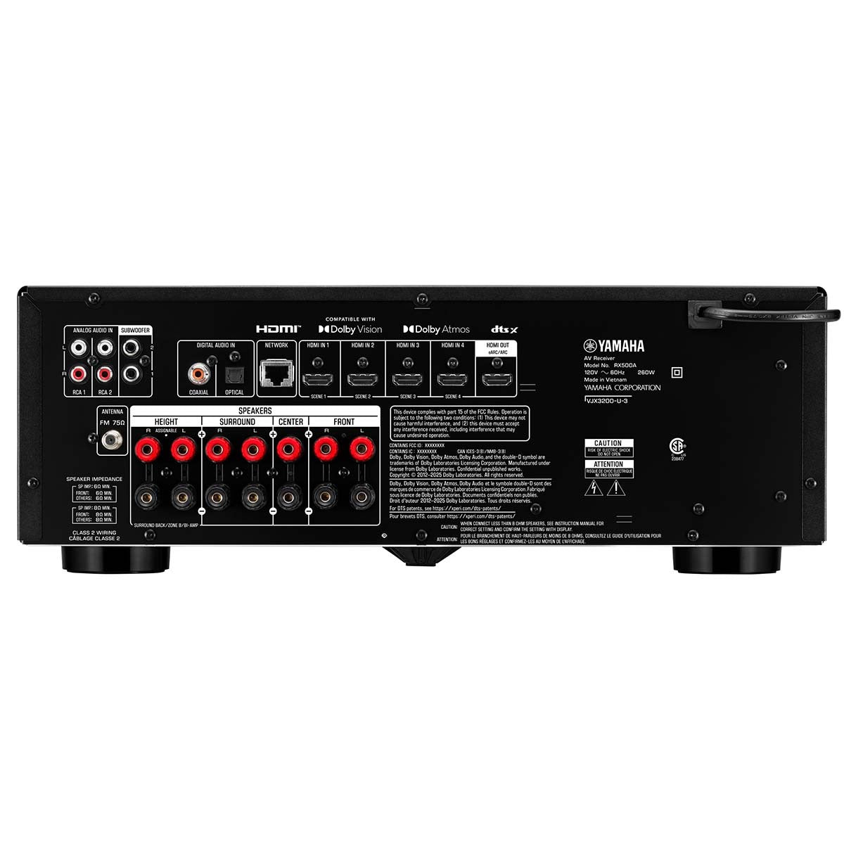 Yamaha RX500A 7.2-Channel AV Receiver