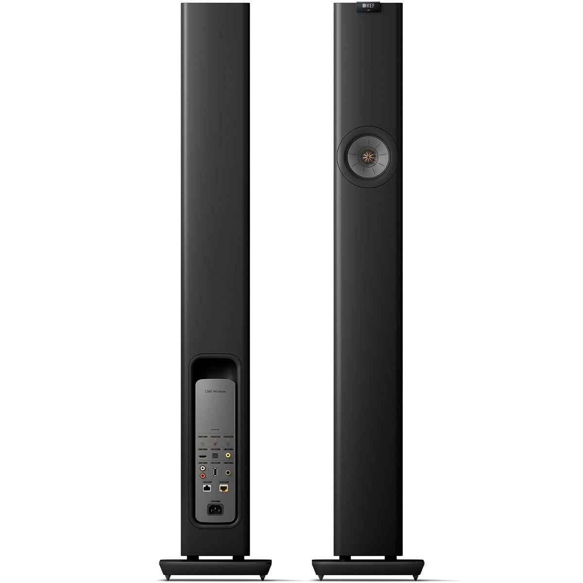 KEF LS60 Wireless Music System - Carbon Black - Pair
