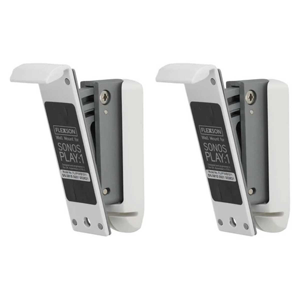 Flexson Wall Bracket for PLAY:1 SONOS Speakers - White - Pair