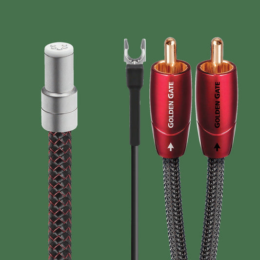 AudioQuest Golden Gate JIS > RCA Tonearm Cable + Ground Wire