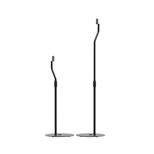Kanto SLH Universal Height Adjustable Speaker Stands for Satellites up to 9 lbs - Black (Pair)