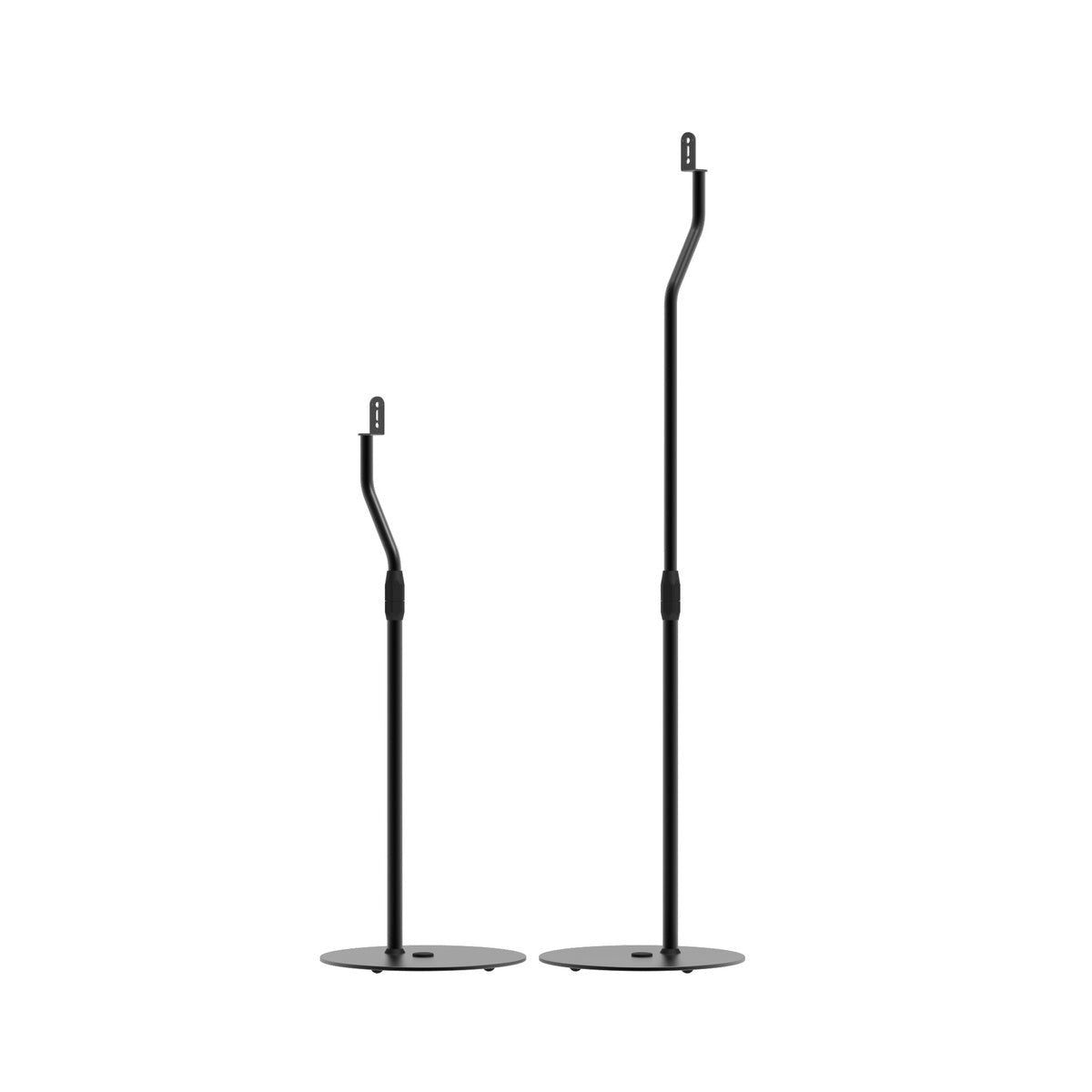 Kanto SLH Universal Height Adjustable Speaker Stands for Satellites up to 9 lbs - Black (Pair)
