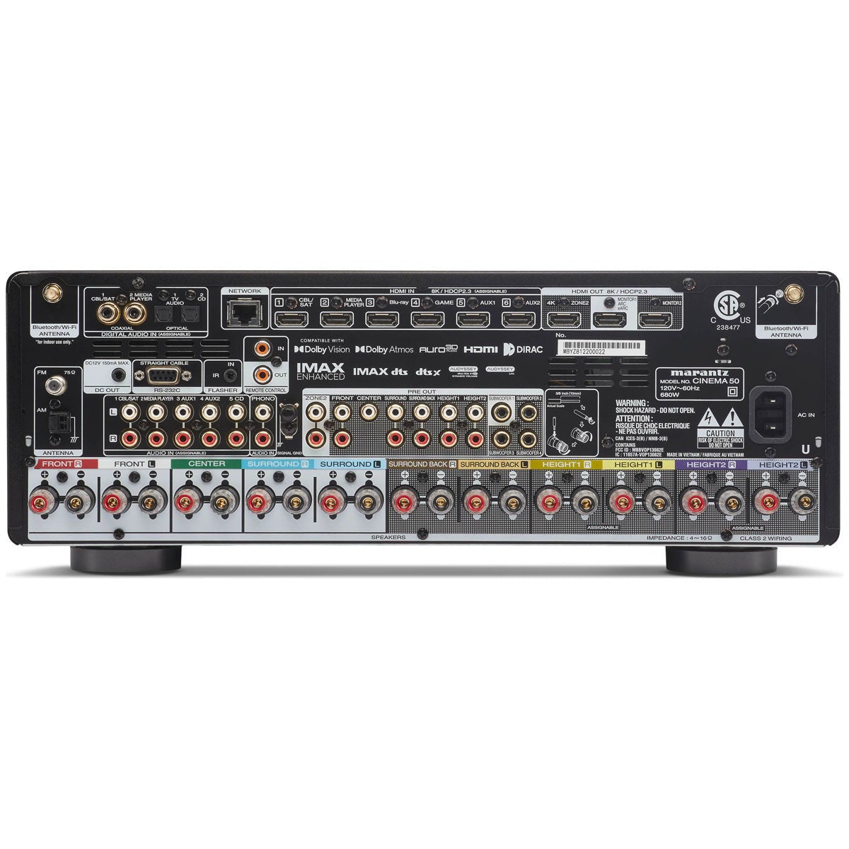 Marantz CINEMA 50 9.4 Channel Home Theater Receiver