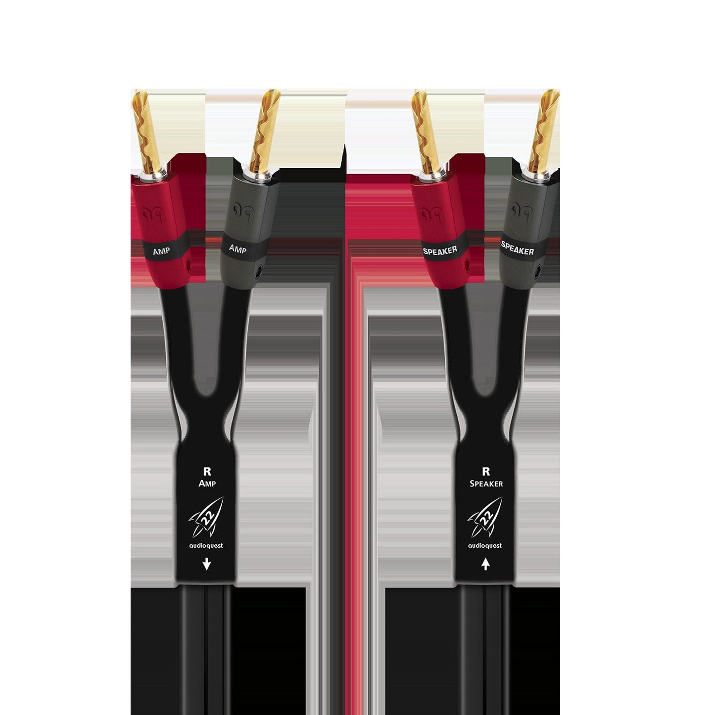AudioQuest Rocket 22 Full-Range Speaker Cable w/ SureGrip 300 Connectors