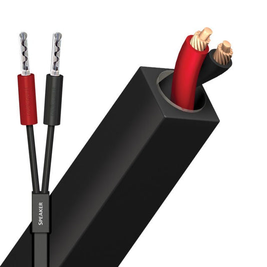 AudioQuest Q2 Prepared Speaker Cable with SureGrip 100 Silver BFA - 10ft - Single for Center Use