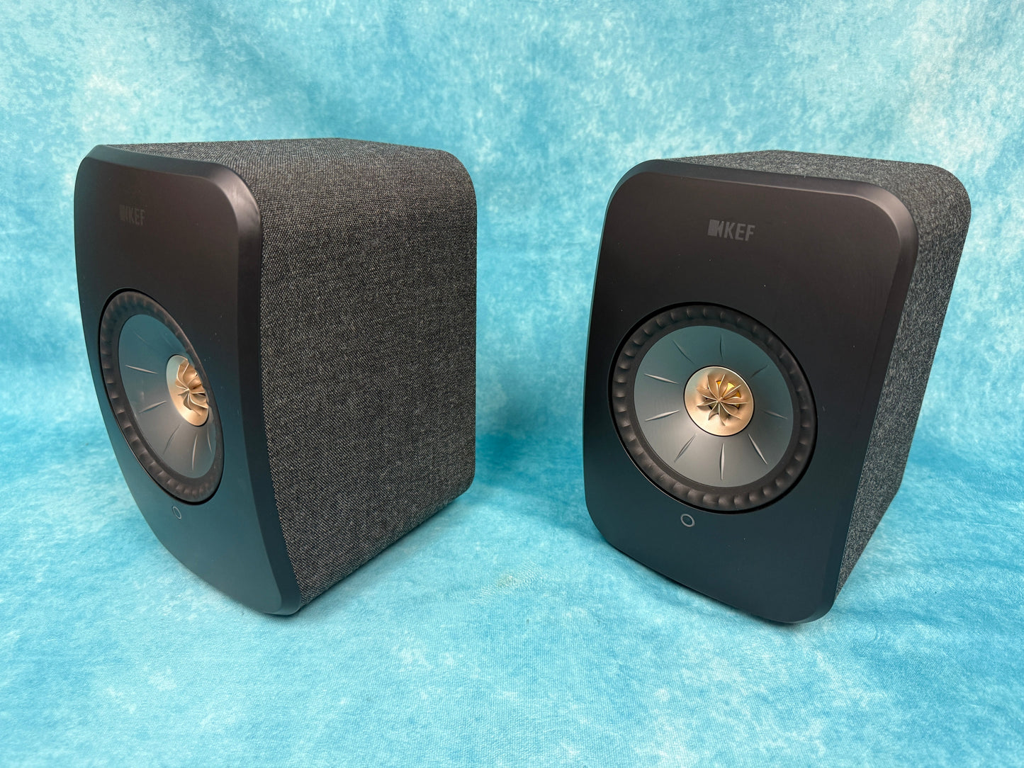 KEF OPEN BOX LSX II Wireless HiFi Speakers - Carbon Black - Pair - B Grade