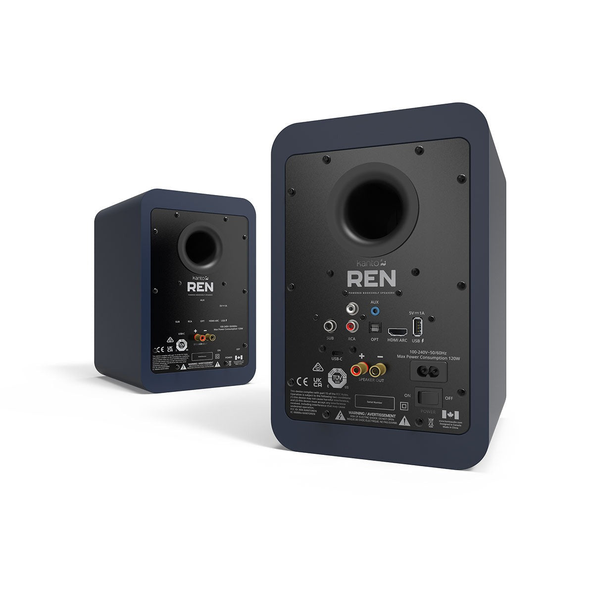Kanto REN 200W Powered Bookshelf Speakers - Pair