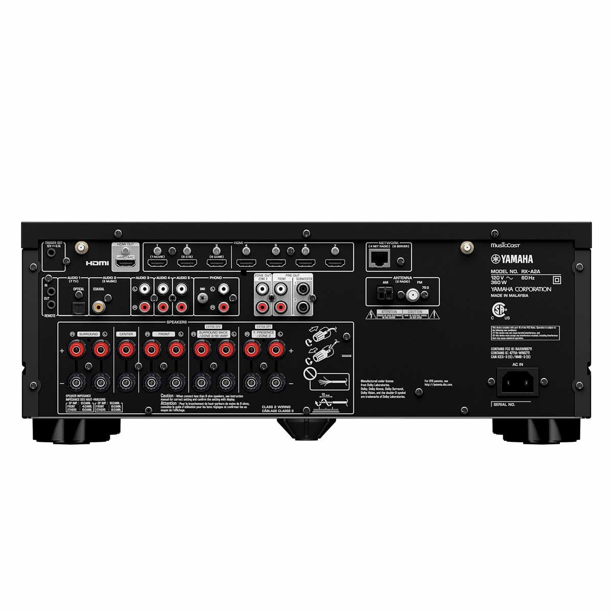 Yamaha Aventage RX-A2A 7.2-Channel AV Receiver