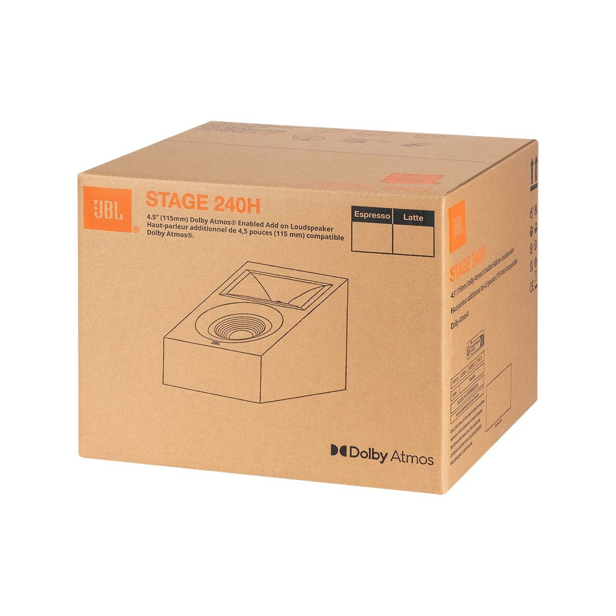 JBL Stage 2 240H 2-Way 4.5-inch Dolby Atmos Surround Sound Loudspeaker - Pair