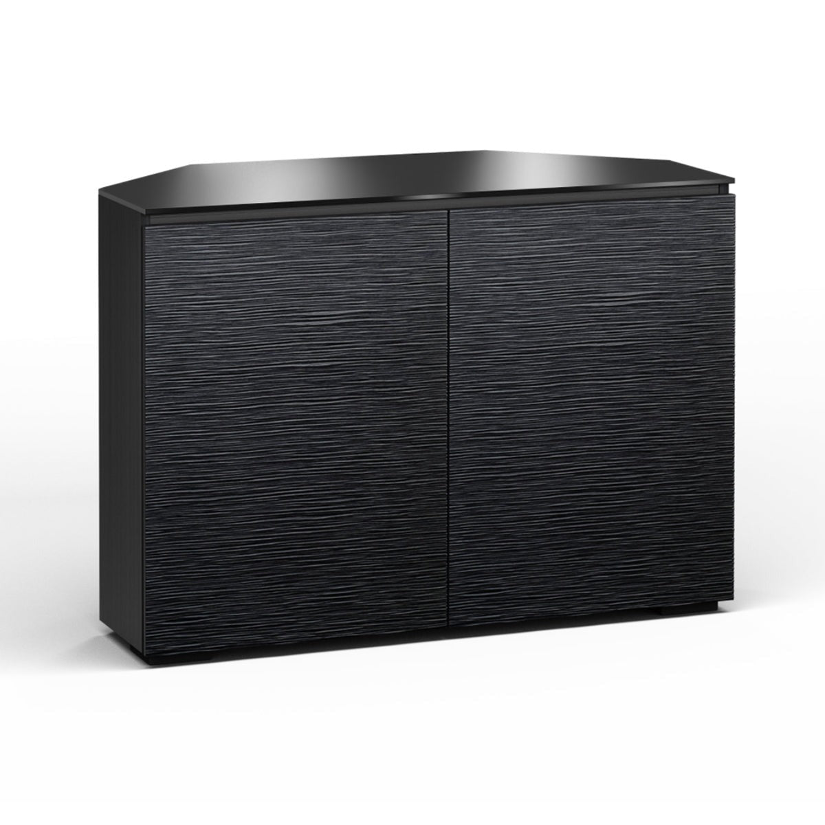 Salamander Designs Chicago 323 Twin-Width AV Cabinet Corner - Black Oak