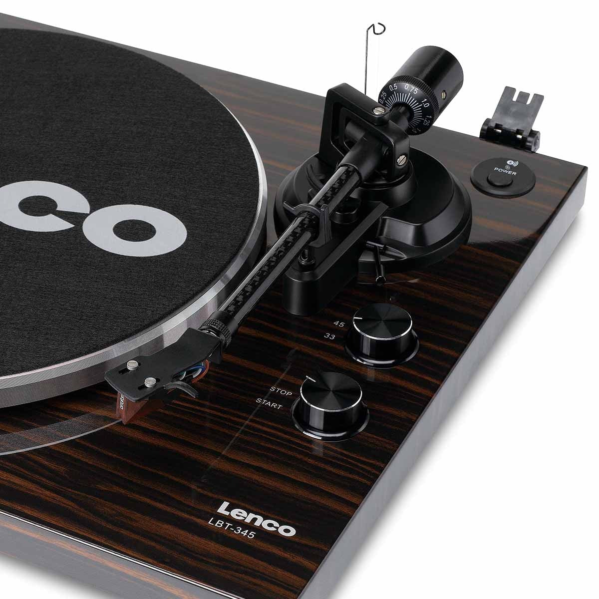 Lenco LBT-345 Bluetooth Turntable w/ Ortofon 2M Red