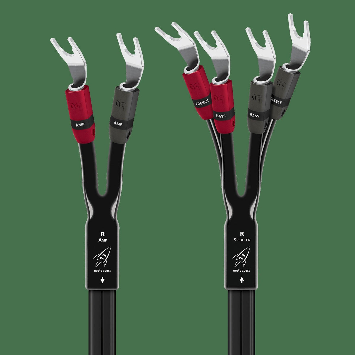 AudioQuest Rocket 11 Single BiWire Speaker Cable w/ SureGrip 300 Connectors